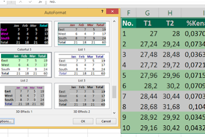 Cara Membuat Tabel Otomatis di Excel Menggunakan AutoFormat