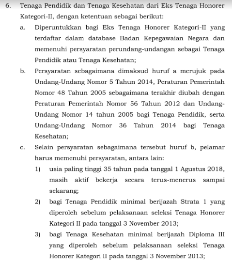  Saat ini Peraturan ihwal deretan CPNS tahun  Permenpan rb no 36 Tahun 2018 Tentang Formasi CPNS