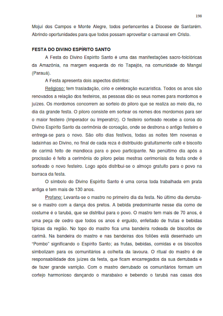 INVENTÁRIO DA OFERTA E INFRAESTRUTURA TURÍSTICA DE SANTARÉM – Pará – Amazônia – Brasil / ANO BASE 2013  - III. ATRATIVOS TURÍSTICOS