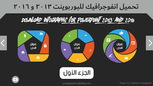 تحميل انفوجرافيك للبوربوينت 2016 و 2013  الجزء الأول | خامات بوربوينت