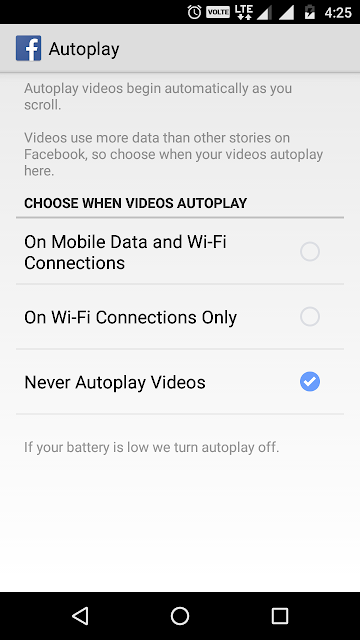 Never Auto-Play Video in facebook