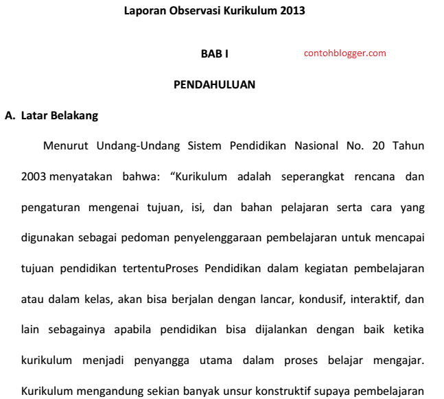 Kumpulan Makalah Observasi Terbaru Free Download  TEUKU ID