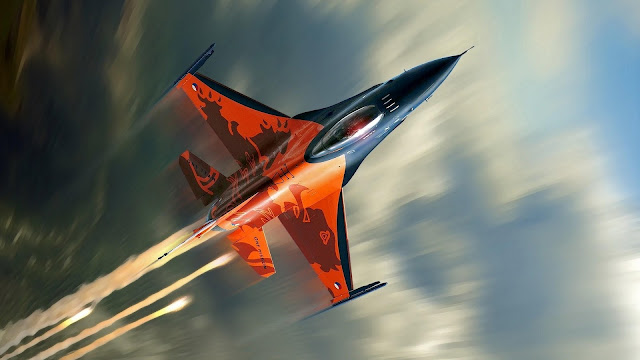 F-16 Fighting Falcon Fighter Aircraft HD Wallpaper