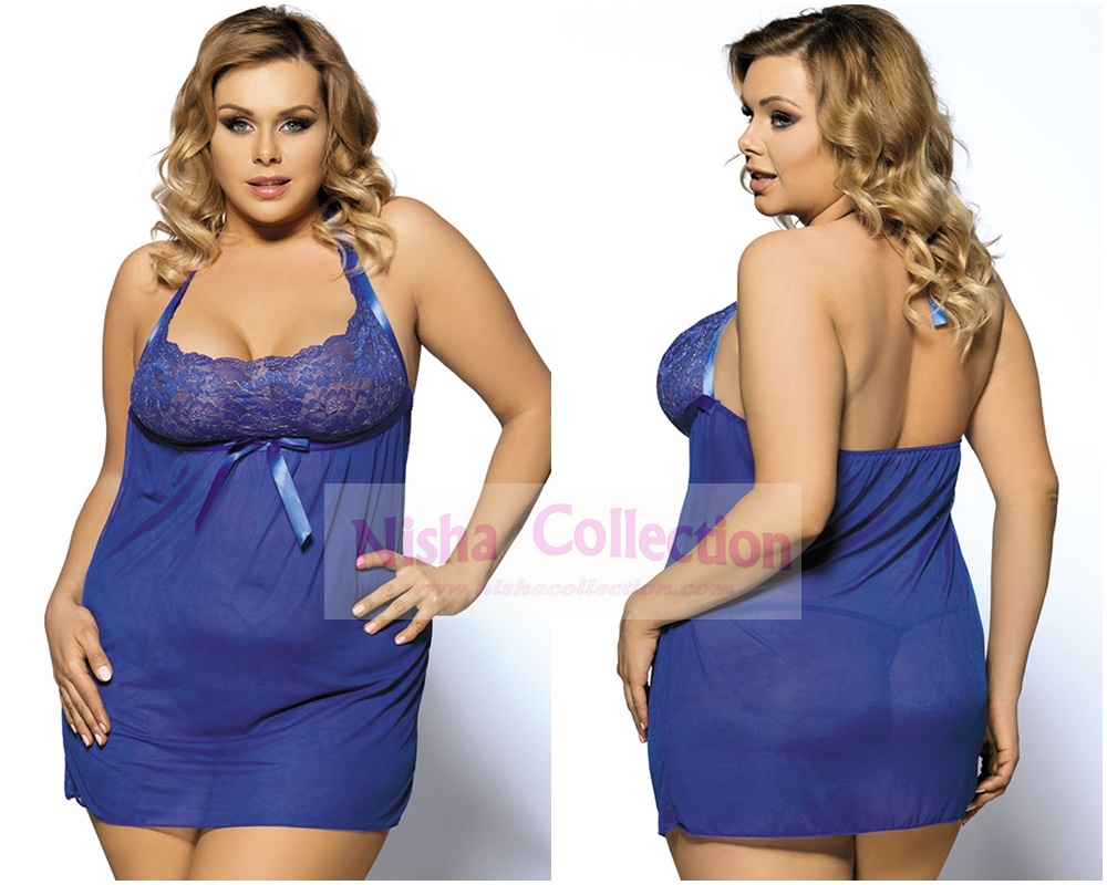  Nisha  Collection  Plus Size Lingerie Malaysia Baju  Tidur  