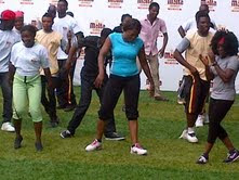 funke+akindele+malta+guiness+celebrity+2 Funke Akindele Spotted At Malta Guinness Celeb Workout