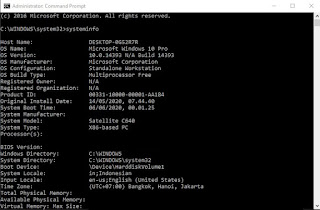 Cara Melihat Spesifikasi Laptop via Command Prompt