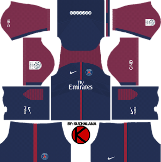 Paris Saint-Germain (Psg) Kits 2017/2018 - Dream League Soccer - Kuchalana