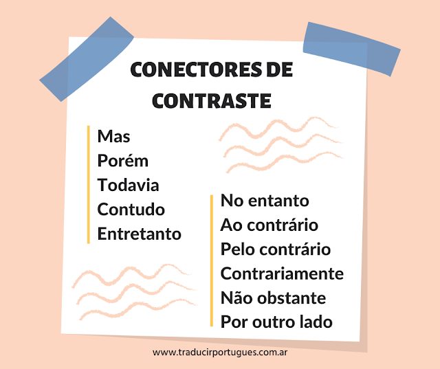 Conectores de contraste en portugués