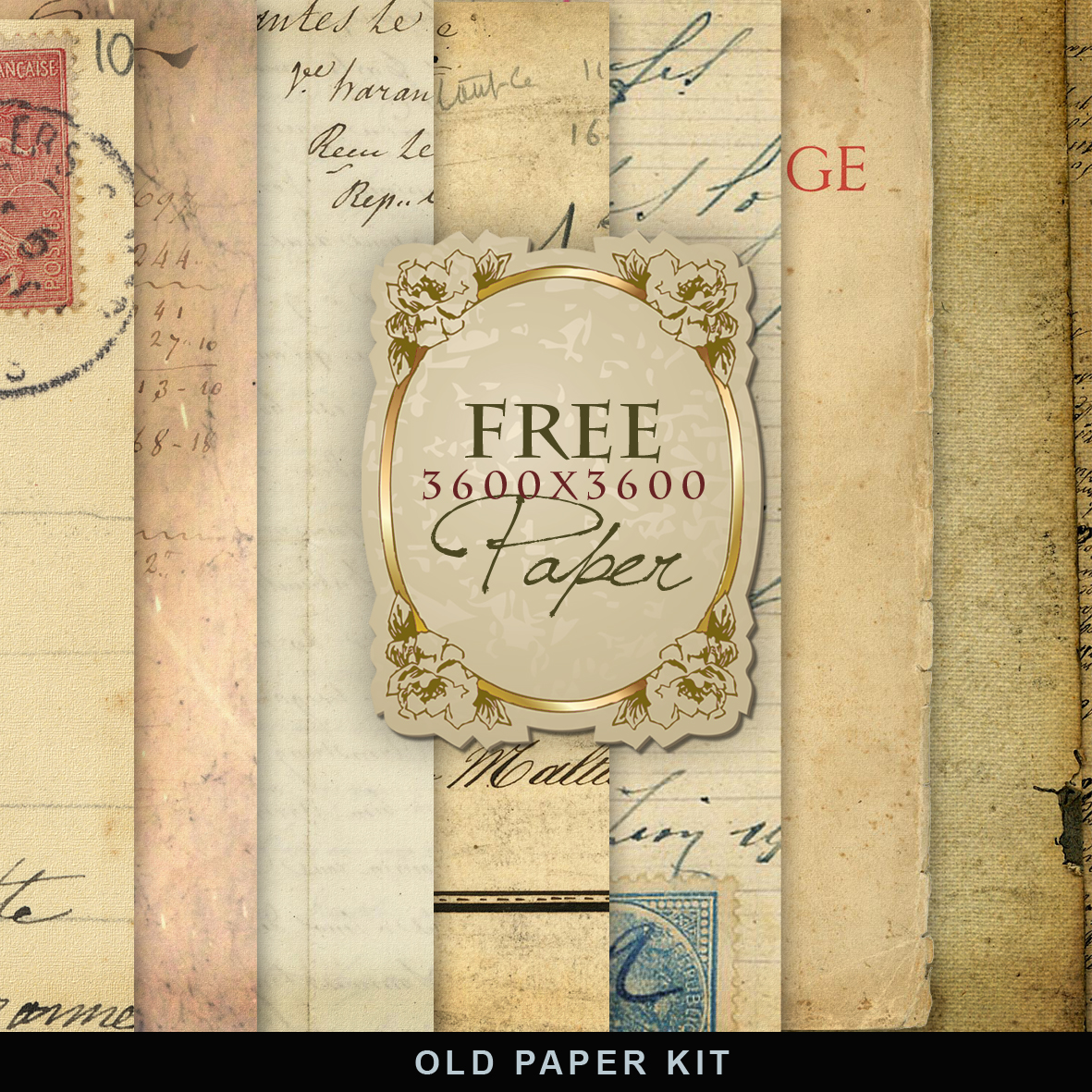 Far Far Hill: Freebies Old Paper Kit