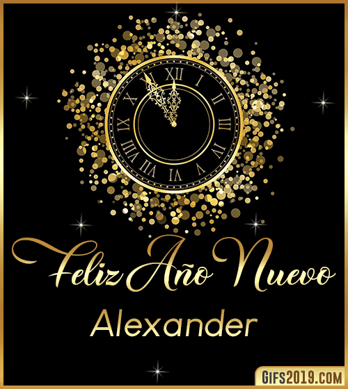 Feliz año nuevo gif alexander