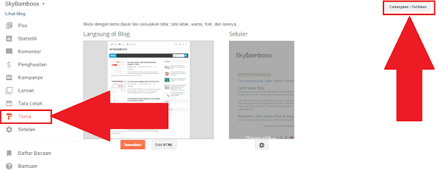 Cara Memasang/Memakai Template Sendiri ke Blog 
