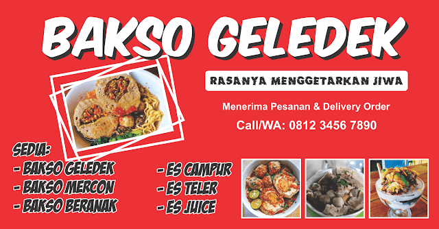 Banner Bakso Vector CDR