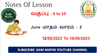 6th to 10th Notes of lesson june week - 2 2023-24,