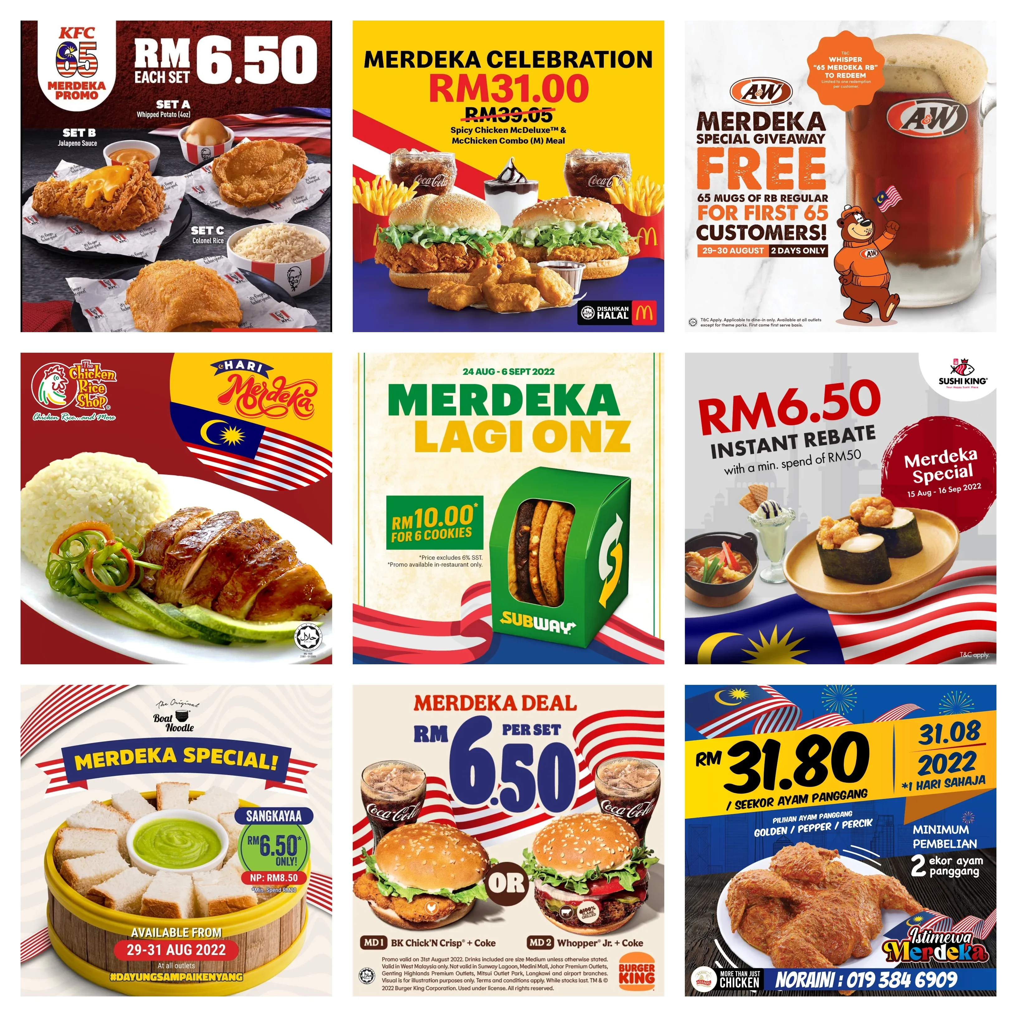 promosi makanan sempena merdeka