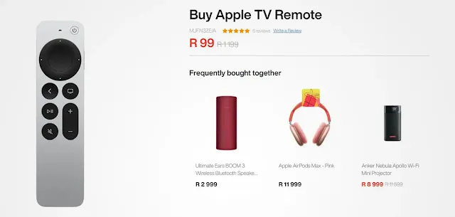 Apple TV remote — R99