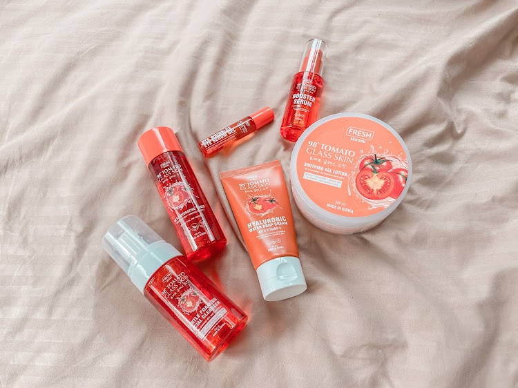 Skincare Test: Fresh Tomato Glass Skin