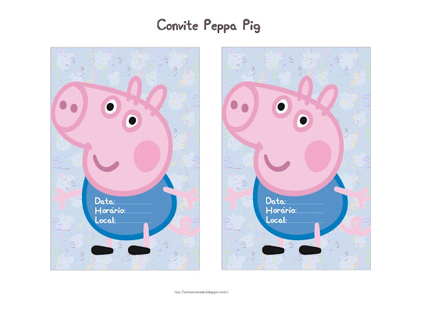 convite George pig