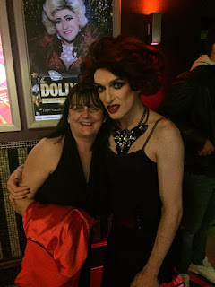 My Mam with Irish drag queen, Veda Lady.