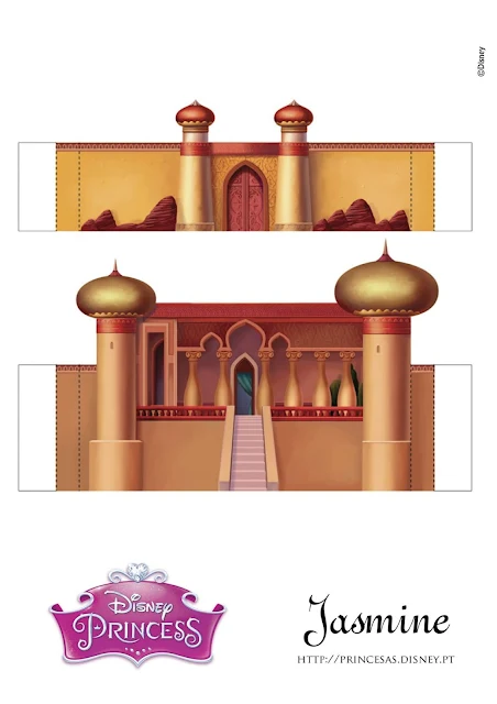 Free Printable Jasmine´s Castle.  