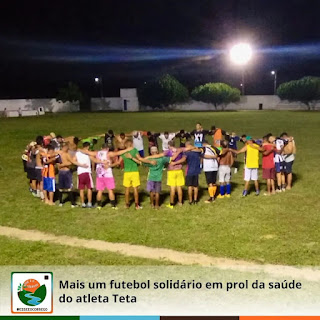 Futebol solidário é aqui