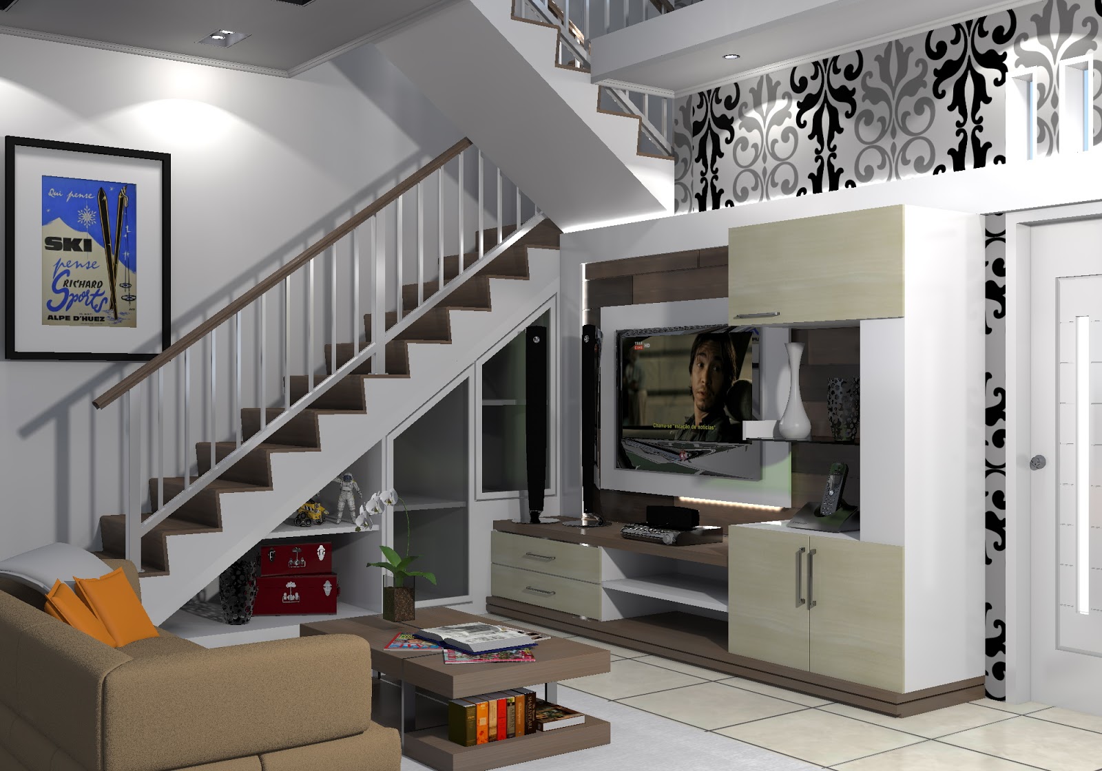 Desain Interior Ruang Keluarga Modern - Rumah