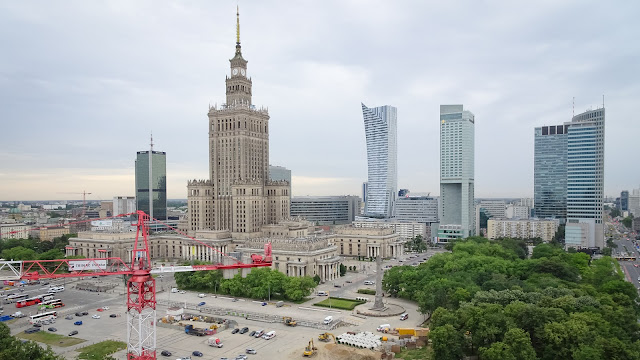 View from the window of the airbnb apartment.