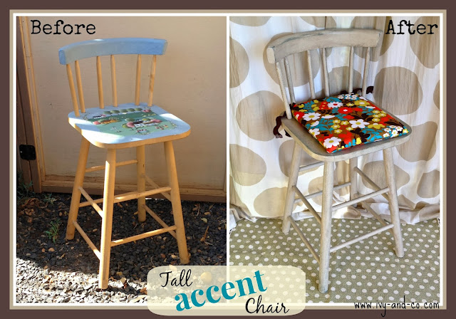 bistro chair makeover before and after