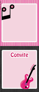 Rock Star in Pink Free Printable Candy Bar Labels.