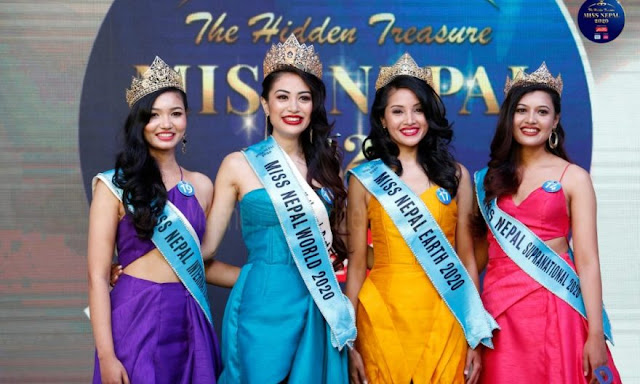 Miss Nepal 2020 Namarata Shrestha/Namrata Shrestha with other winners