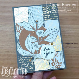 Handmade all occasions card using Stampin Up Nature's Sweetness paper. Card by Diane Barnes - colourmehappydi - cardmaking - patterned paper - stampinupcards