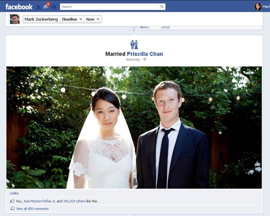 Mark Zuckerberg and long-time girlfriend Priscilla Chan are now married