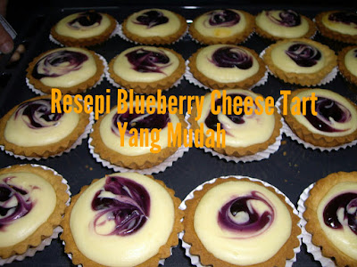 Resepi Blueberry Cheese Tart Yang Mudah