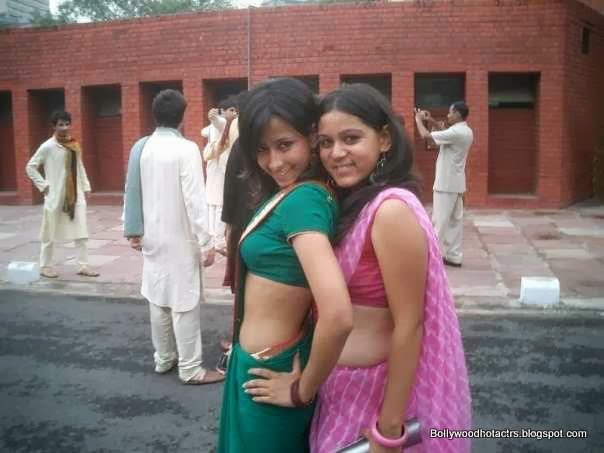 very sexy college girls wearing a saree