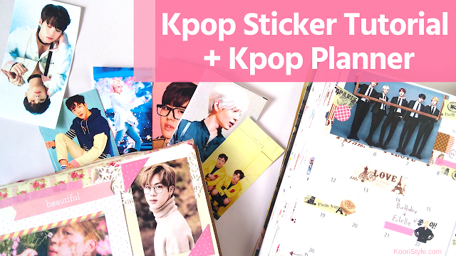 Koori Style, KooriStyle, Kpop, BTS, Planner, Planning, Washi Tape, Stickers, Cinta Washi, Cute, Kawaii, How to, como hacer, print, imprimir,