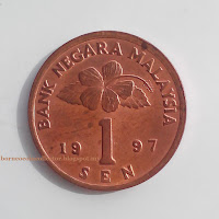 Coin Syiling Malaysia 1 sen 1997