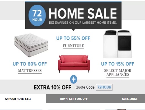 Hudson's Bay 72 Hour Home Sale + Extra 10% Off Promo Code