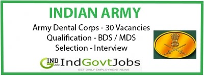 SSC Army Dental Corps