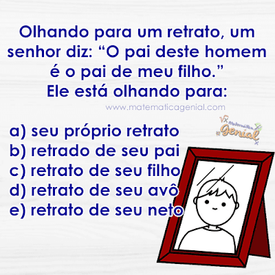 Desafio: Olhando para um retrato, um senhor diz...