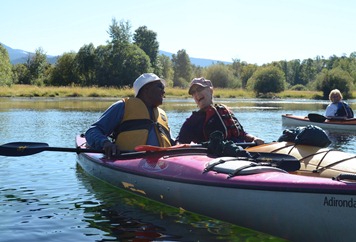 Odel said it was hard to get romantic in a tippy kayak