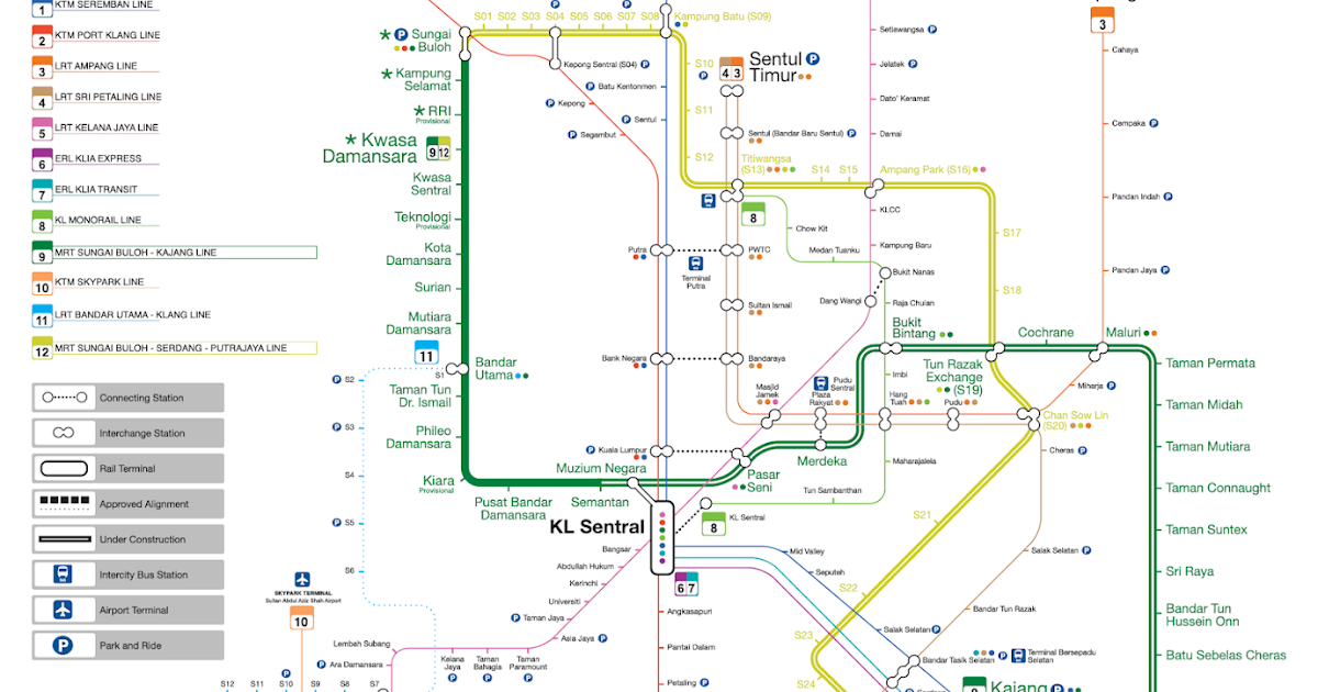 kl mrt map 2017