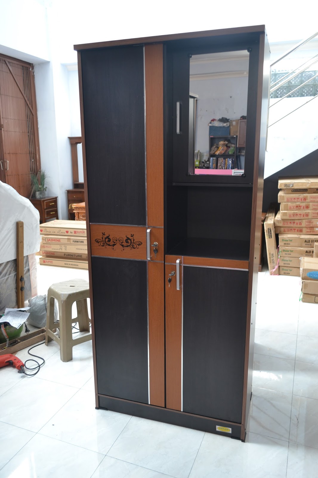  Lemari  2 Pintu Variasi Cermin Rp 850 000 DM MEBEL JOGJA  