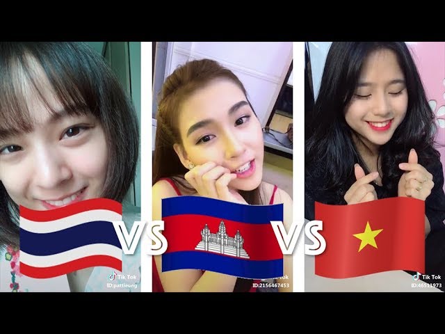 Gadis cantik Thai VS Cambodia VS Vietnam Tik Tok Video Kompilasi