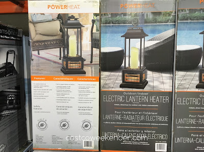 Powerheat Outdoor/Indoor Electric Lantern Heater - Stay warm on your patio or take it indoors for a convenient space heater