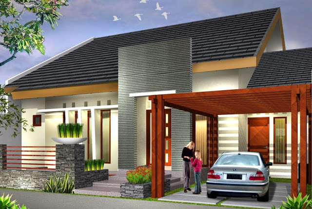 model teras rumah mewah terbaru