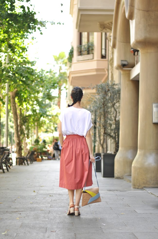 Midi skirt streetstyle