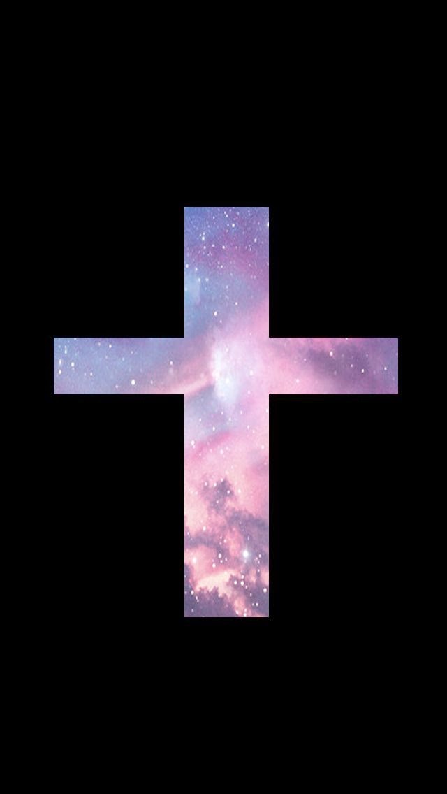 Lovedandsign For Phone Jesus  Cross Galaxy Wallpaper 