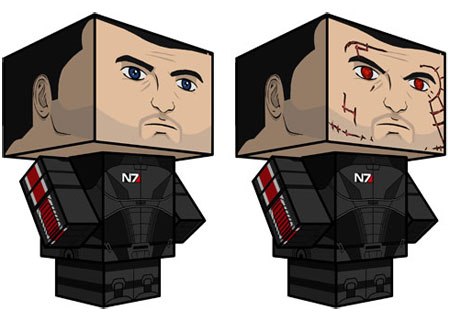 Mass Effect - Commander Shepard Papercraft