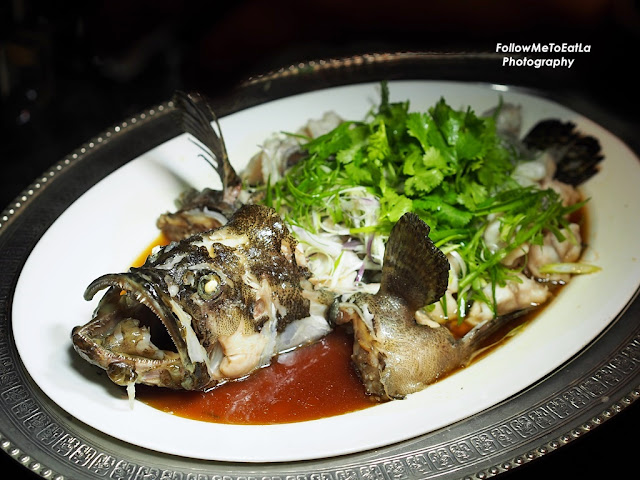 Signature Ombak Style Tiger Grouper, Steamed With Soy Sauce