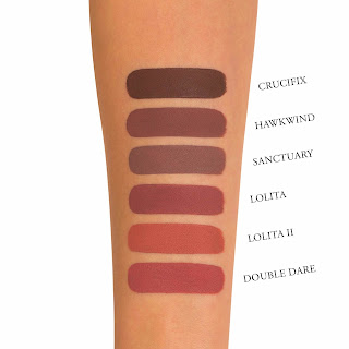 Kat Von D Liquid Lipstick Double Dare Swatch