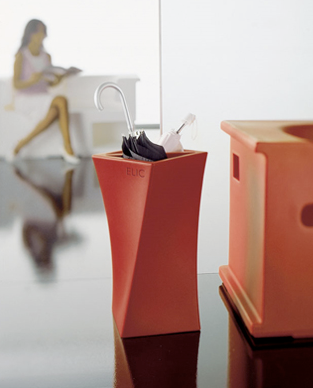 red umbrella stand